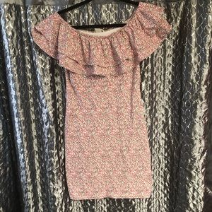 Floral off the shoulder stunner